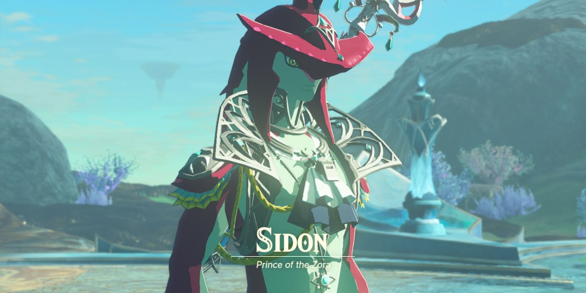 Sidon title card in The Legend Of Zelda: Tears of the Kingdom.