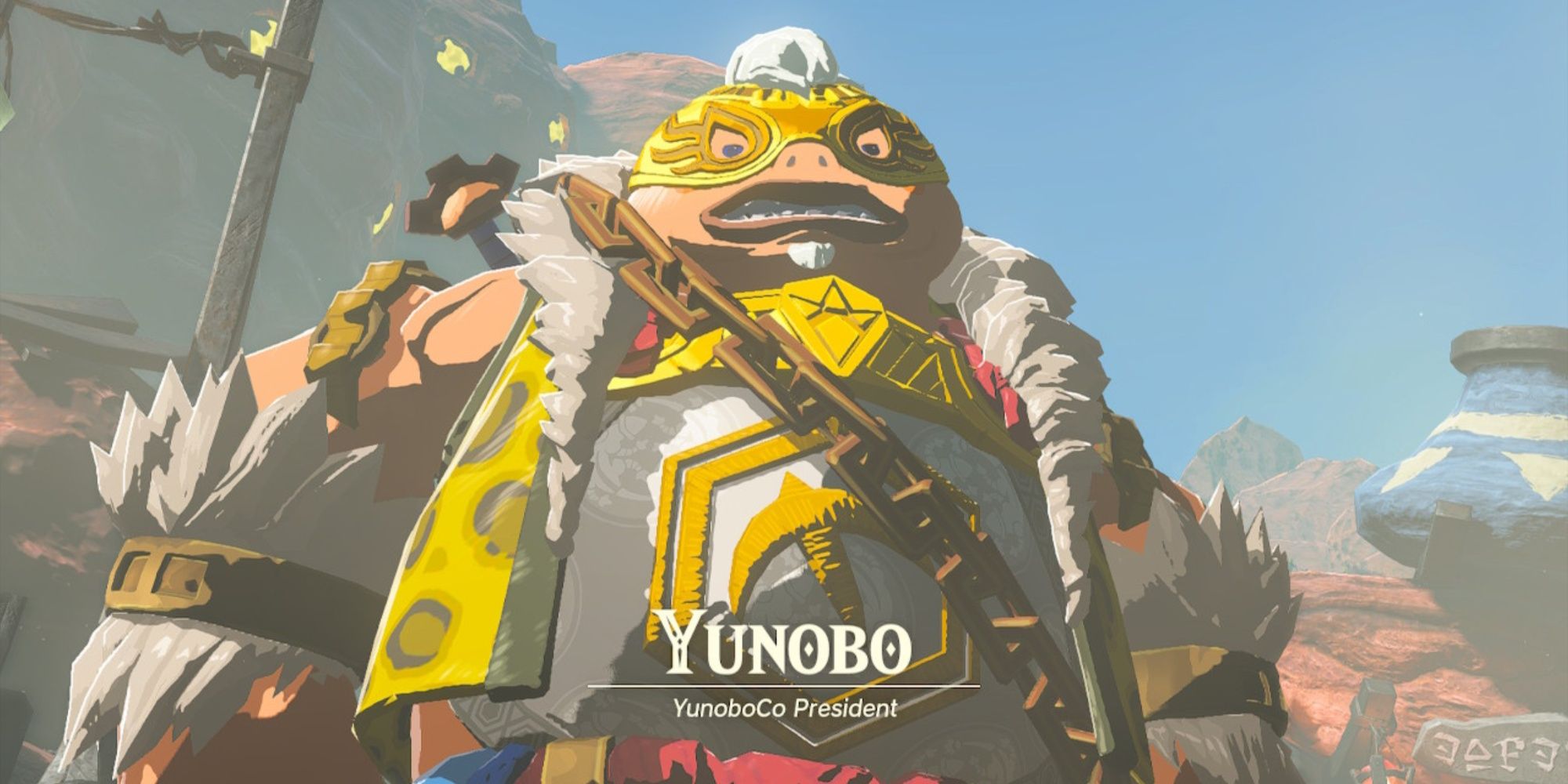Yunobo title card in The Legend Of Zelda: Tears of the Kingdom.