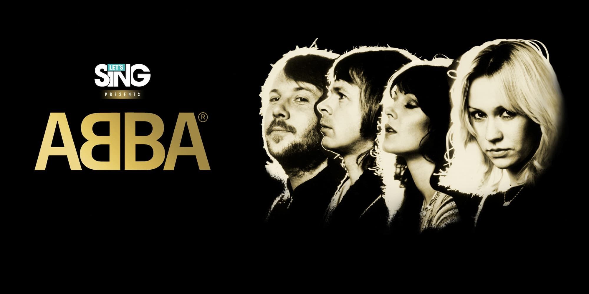 The four members of Abba pose for the Let's Sing Abba cover.