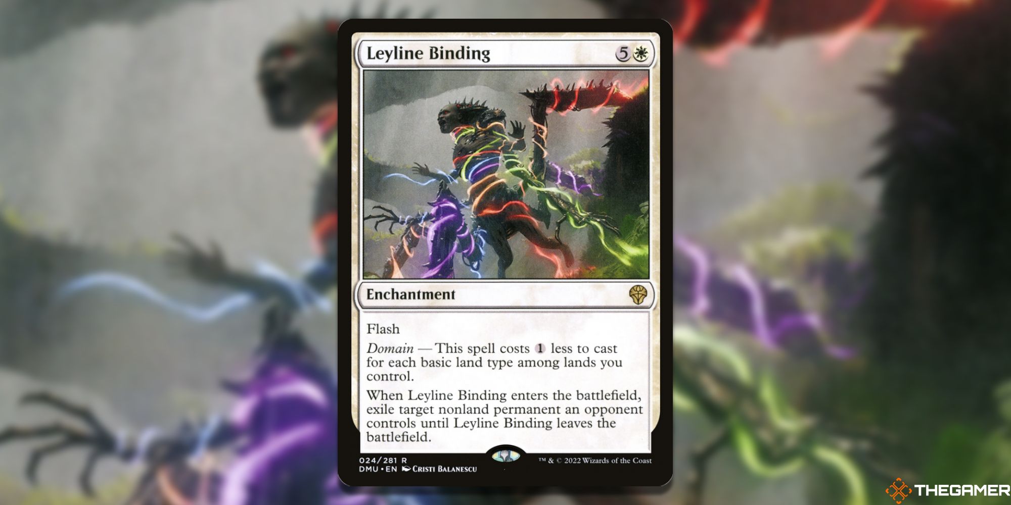 Image of the Leyline Binding card in Magic: The Gathering, with art by Christi Balanescu