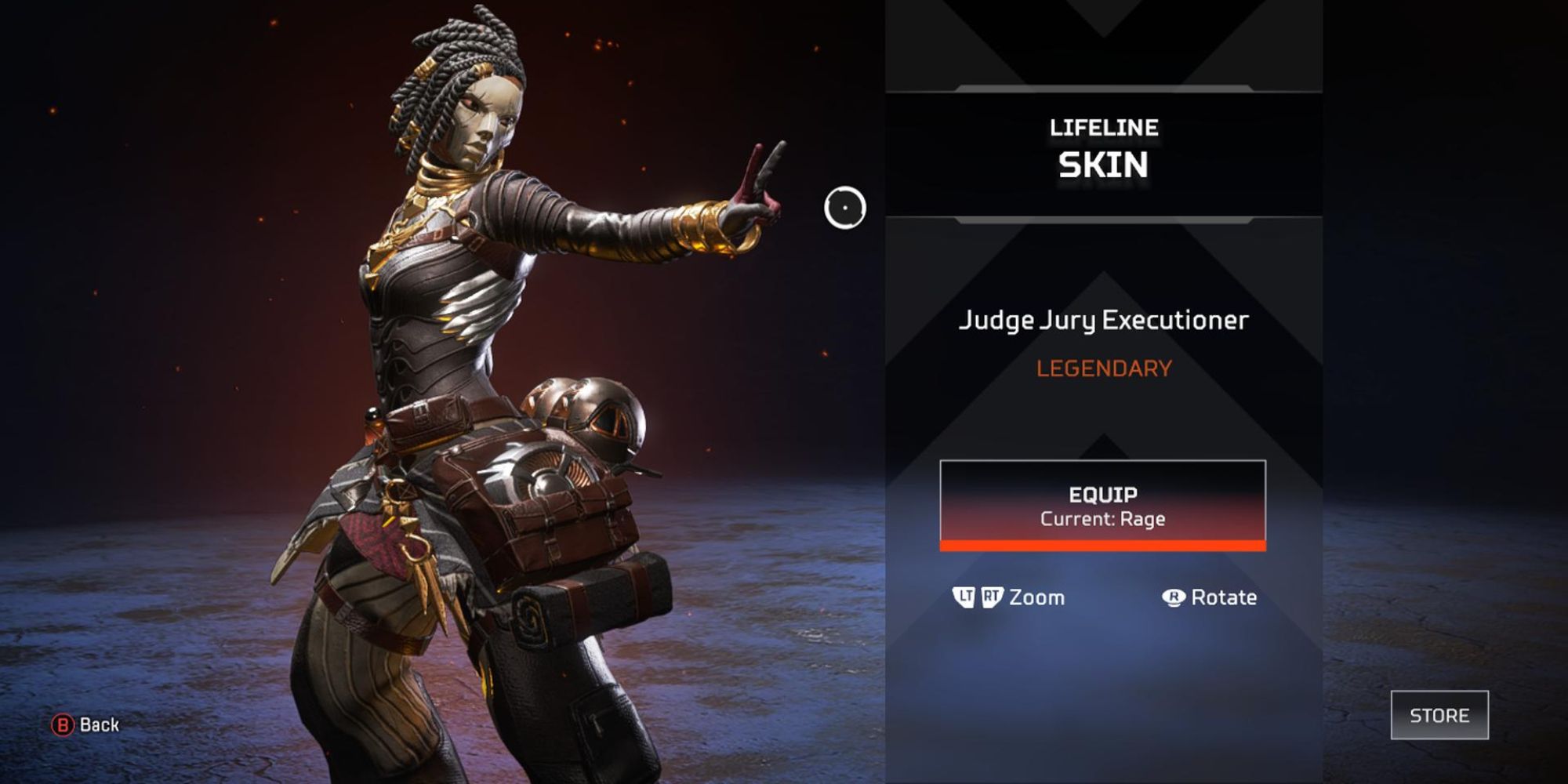 An image of Lifeline's Judge Jury Executioner skin from Apex Legends