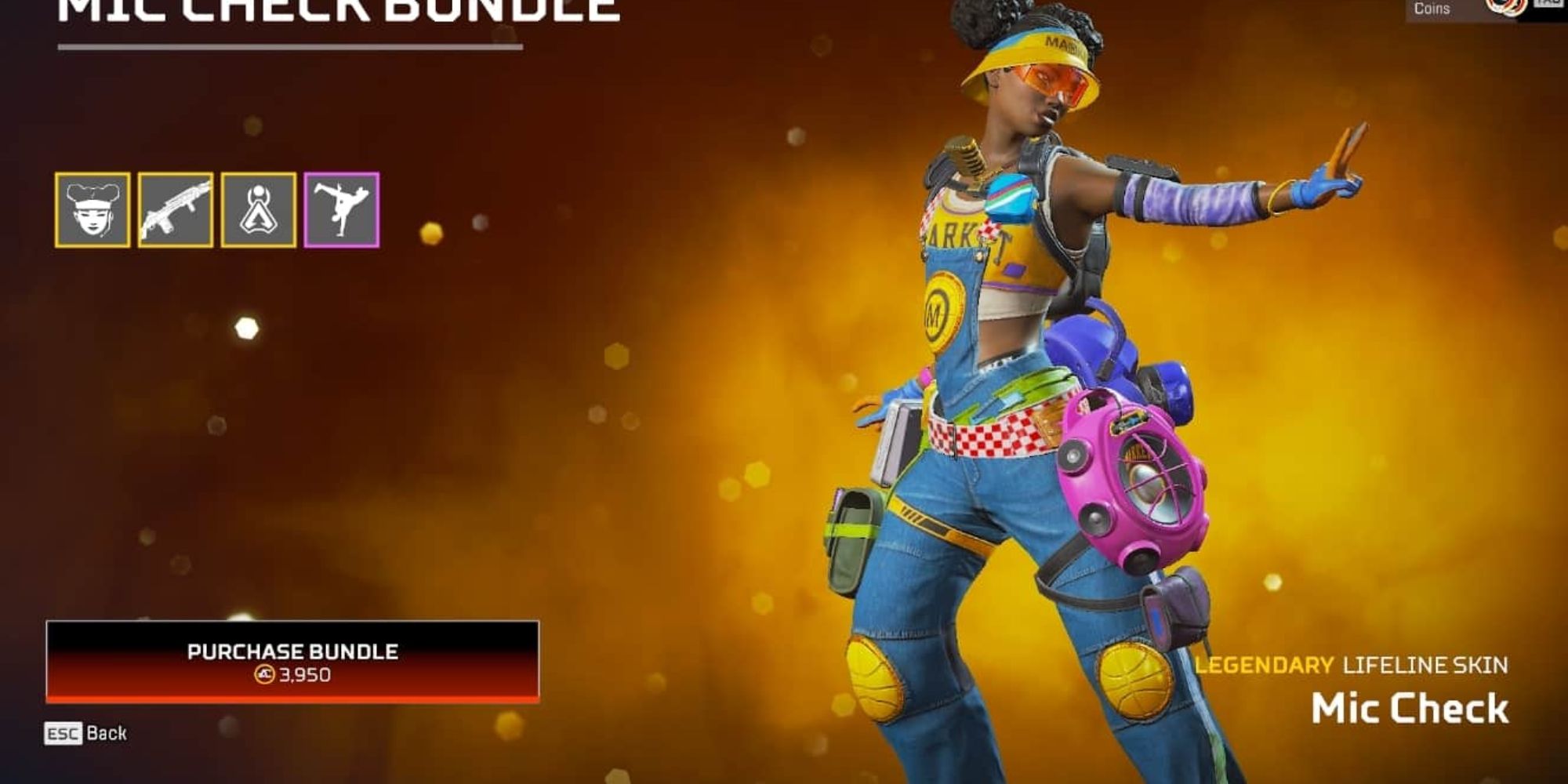 An image of Lifeline's Mic Check skin from Apex Legends