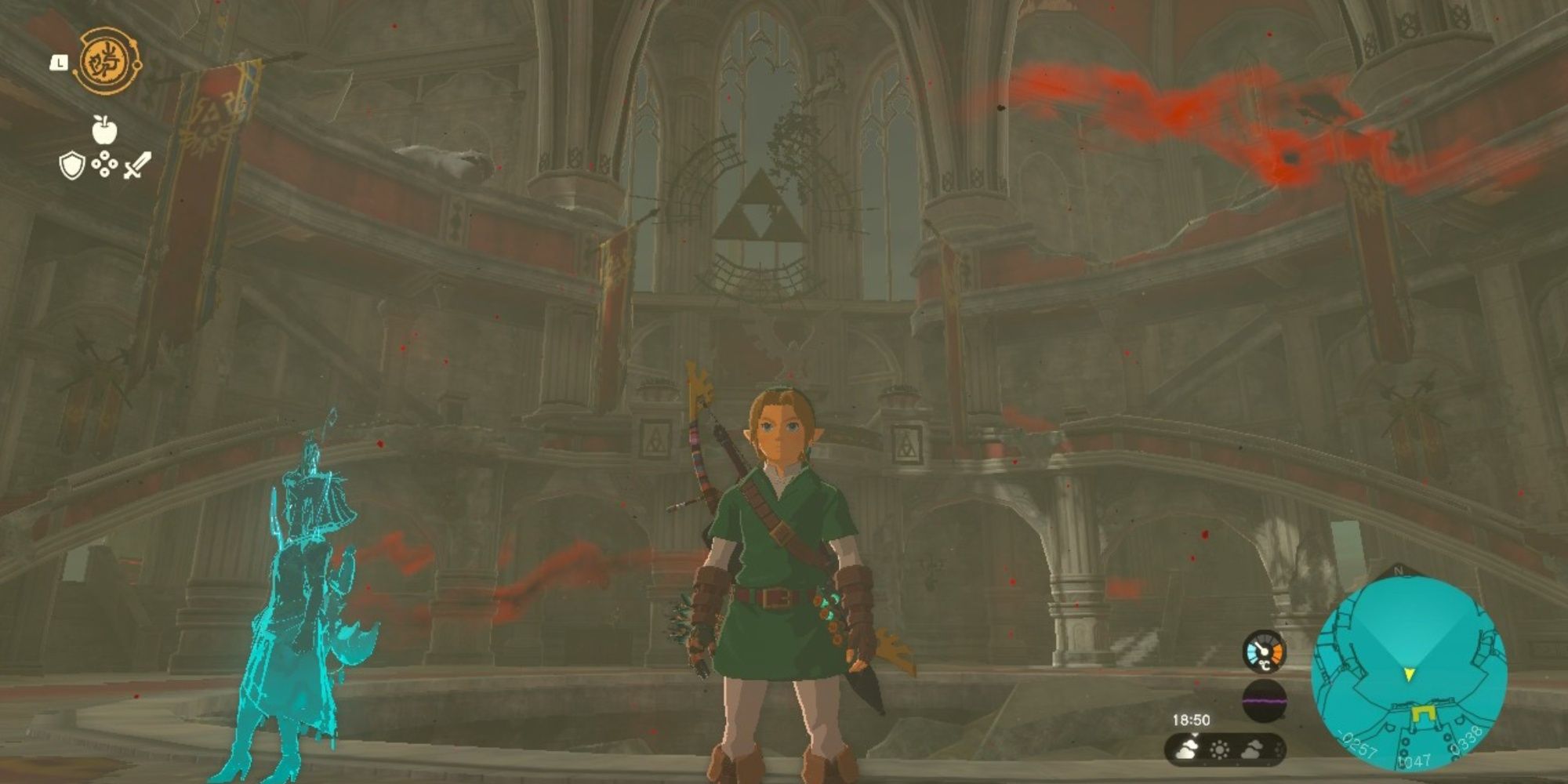 Link in the Sanctum in The Legend of Zelda Tears of the Kingdom