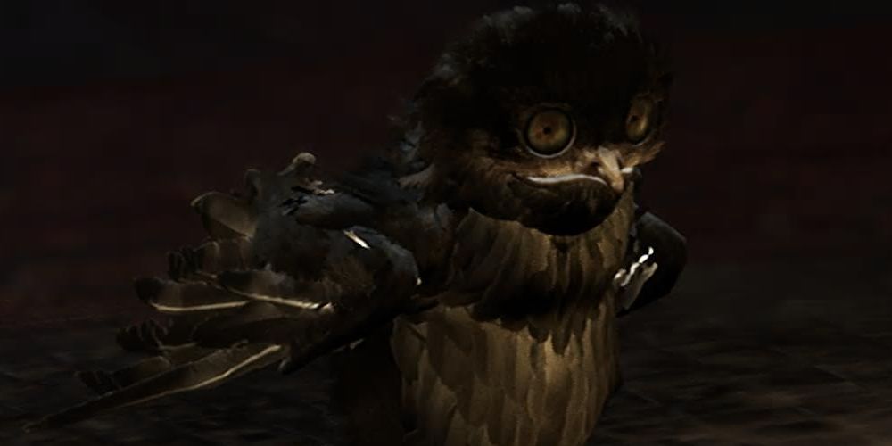 Little One with black feathers in The Lord Of The Rings: Gollum