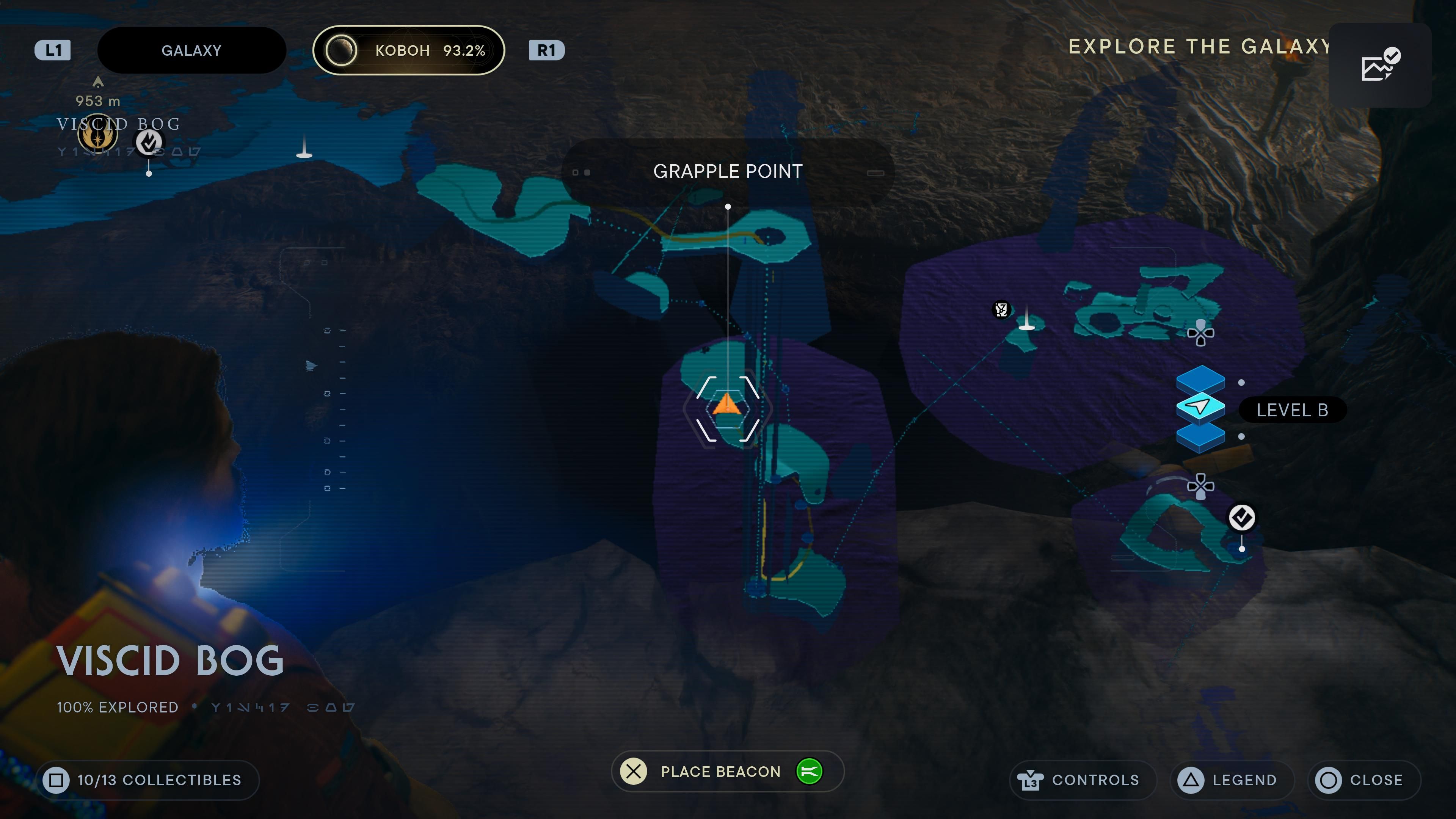 Map of the Viscid Bog in Jedi Survivor-1