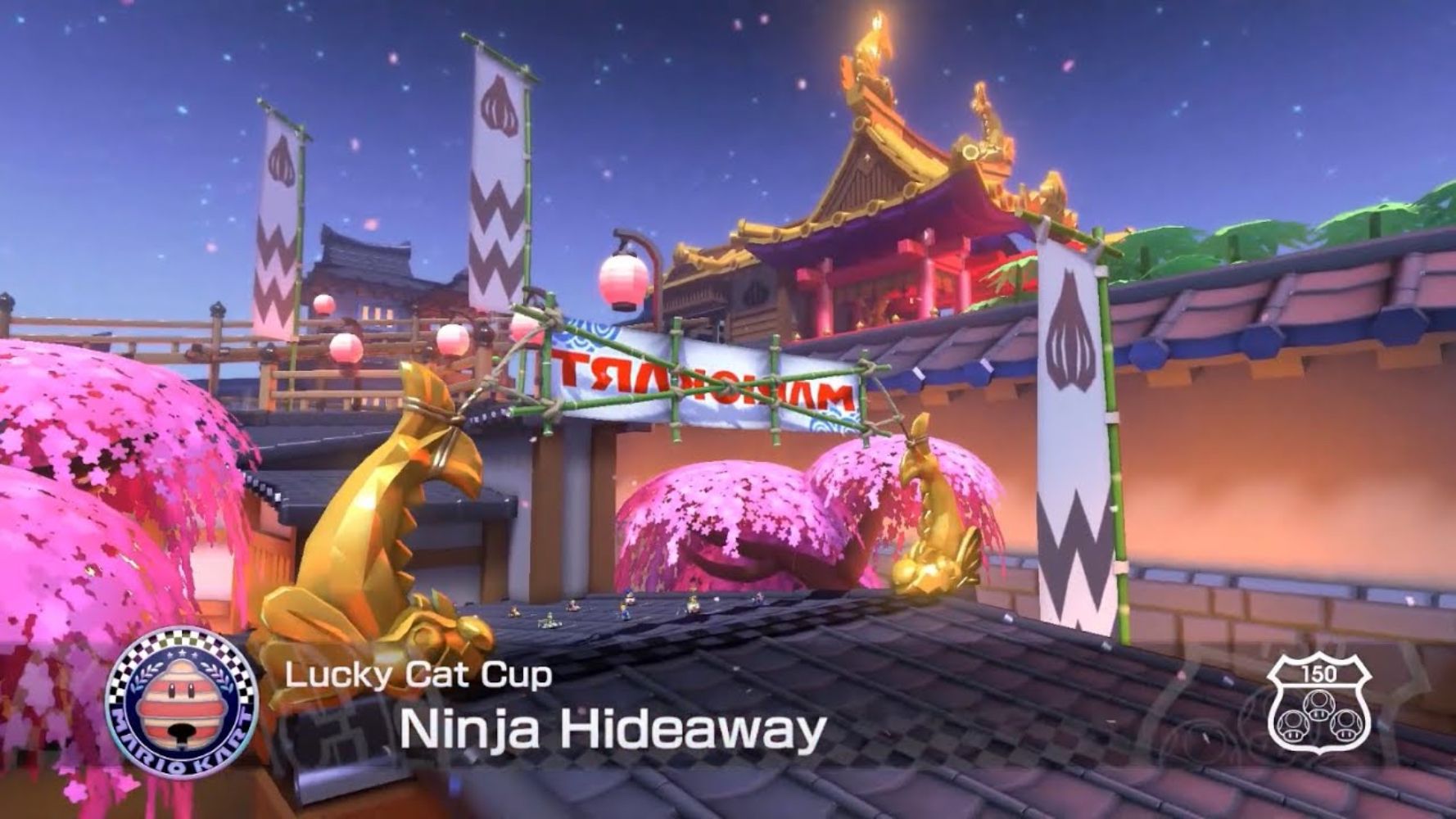 Mario Kart 8 Deluxe.  Ligne De Départ De Ninja Hideaway.