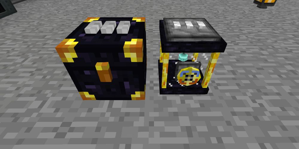 Minecraft Ender Storage ender Chest and fluid container