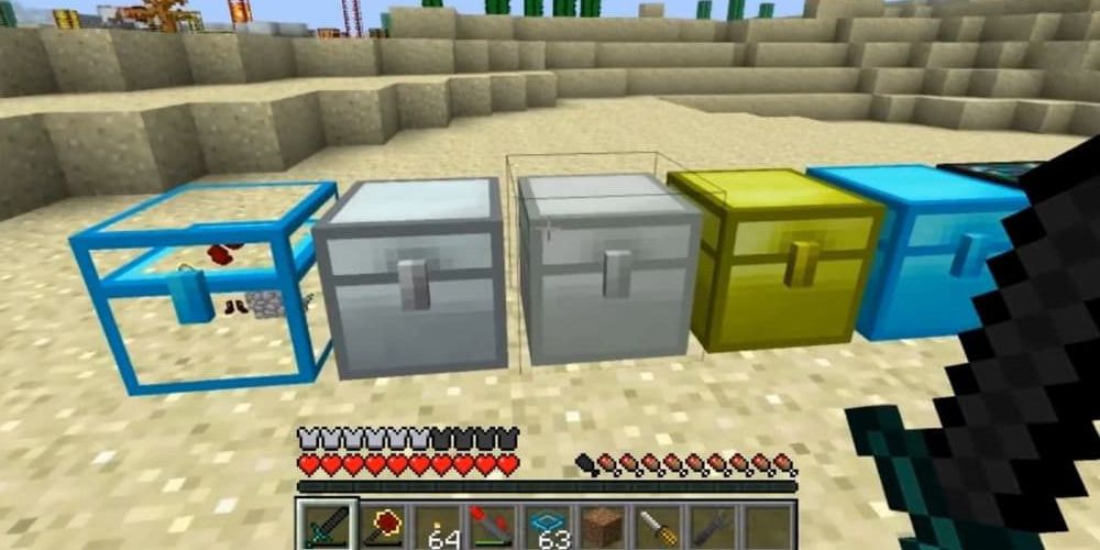 Minecraft Iron Chests Different versions of chests made from different materials