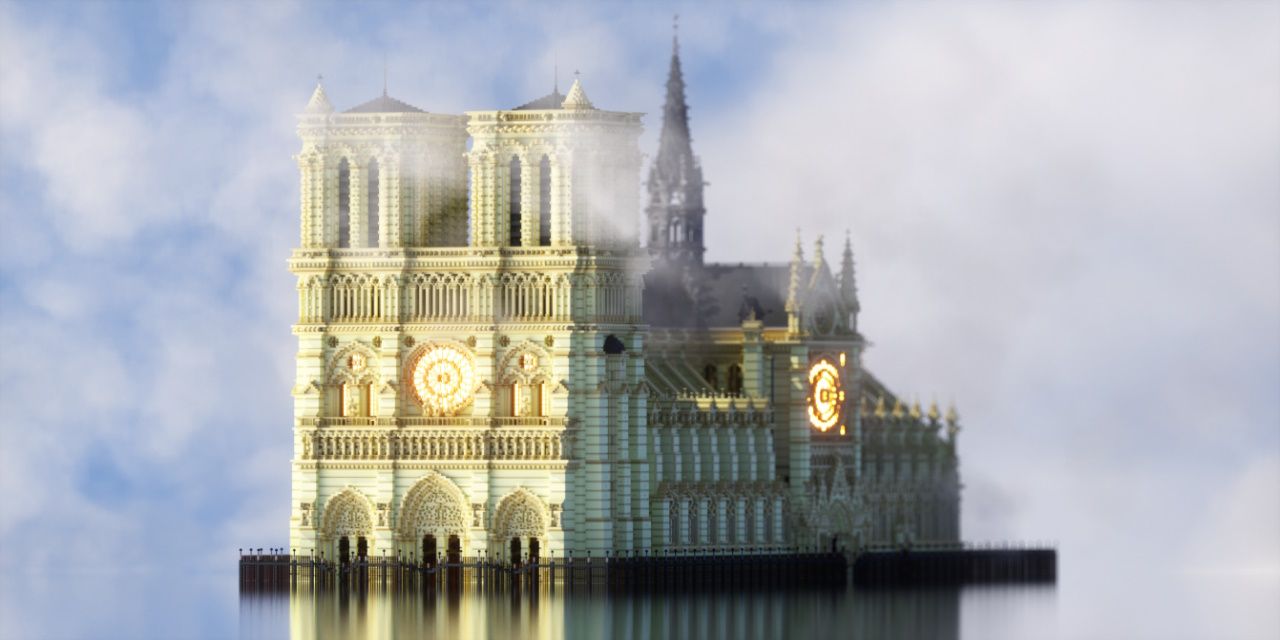 Minecraft Notre Dame Cathedral