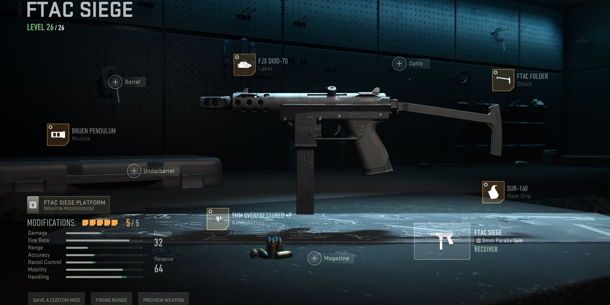 Modern Warfare 2 FTAC Siege MP Build
