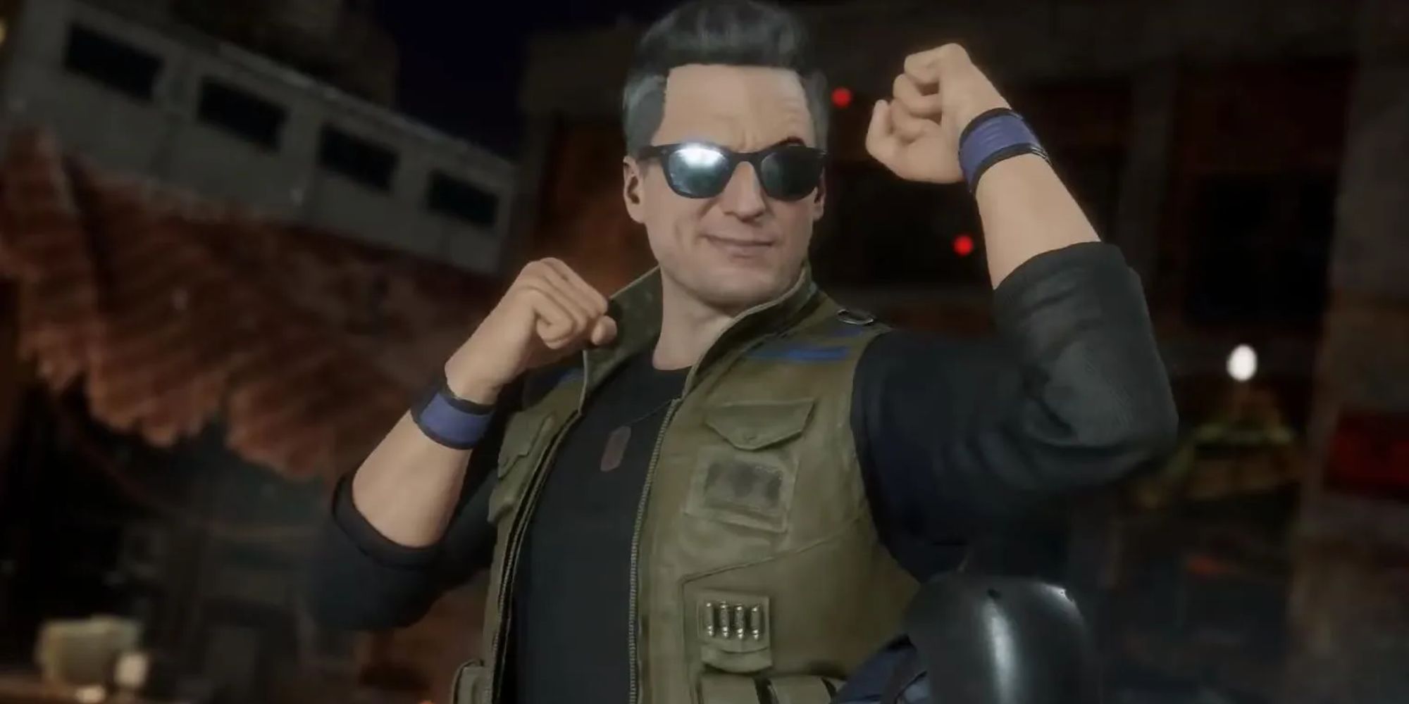 Mortal Kombat 11 Johnny Cage in fighting stance