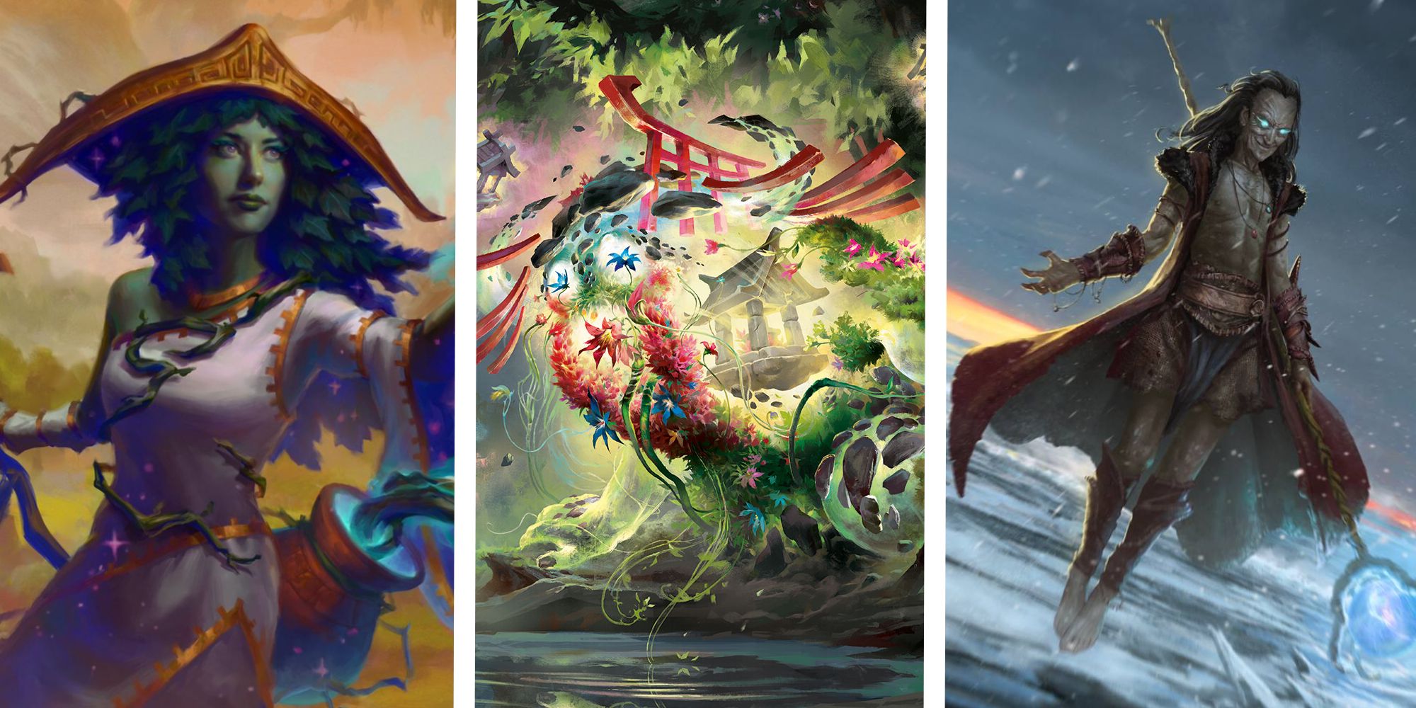 Magic: The Gatering - Enchantment Commanders Sythis, Go-Shintai, and Zur