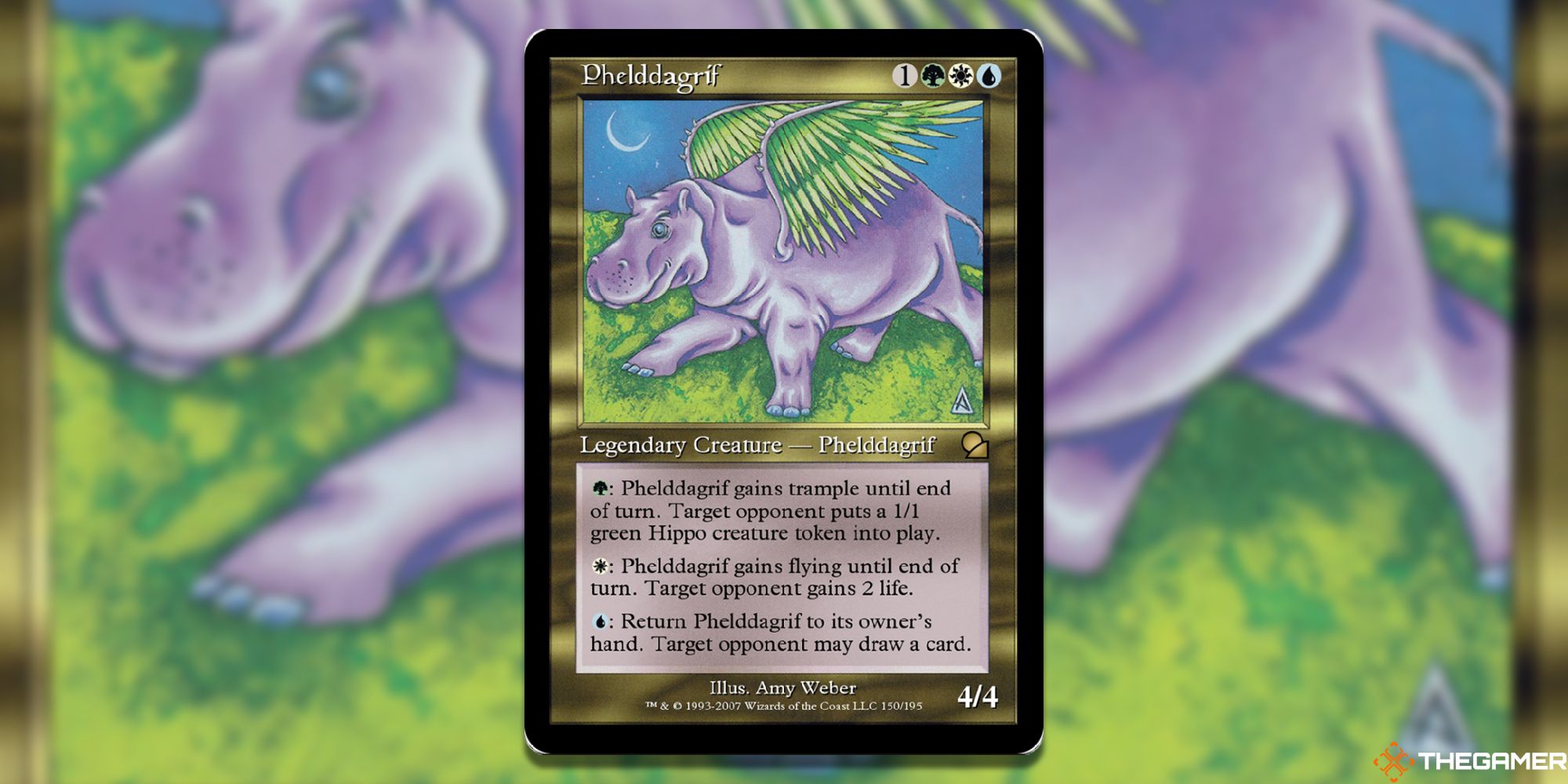 Image of the Phelddagriff card in Magic: The Gathering, with art by Amy Weber