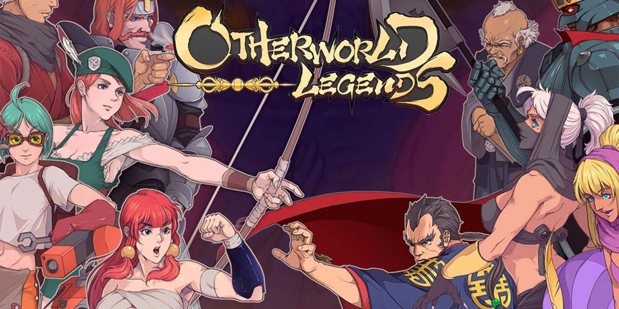 otherworld legends title art featuring its characters