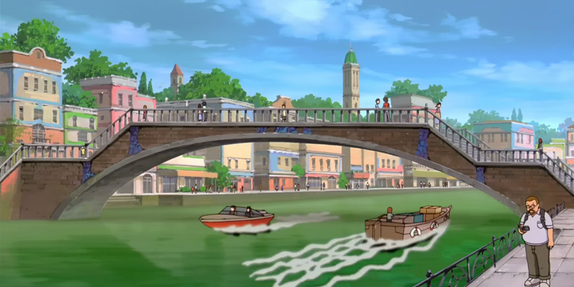 Overview of Alto Mare's Canals in Pokemon