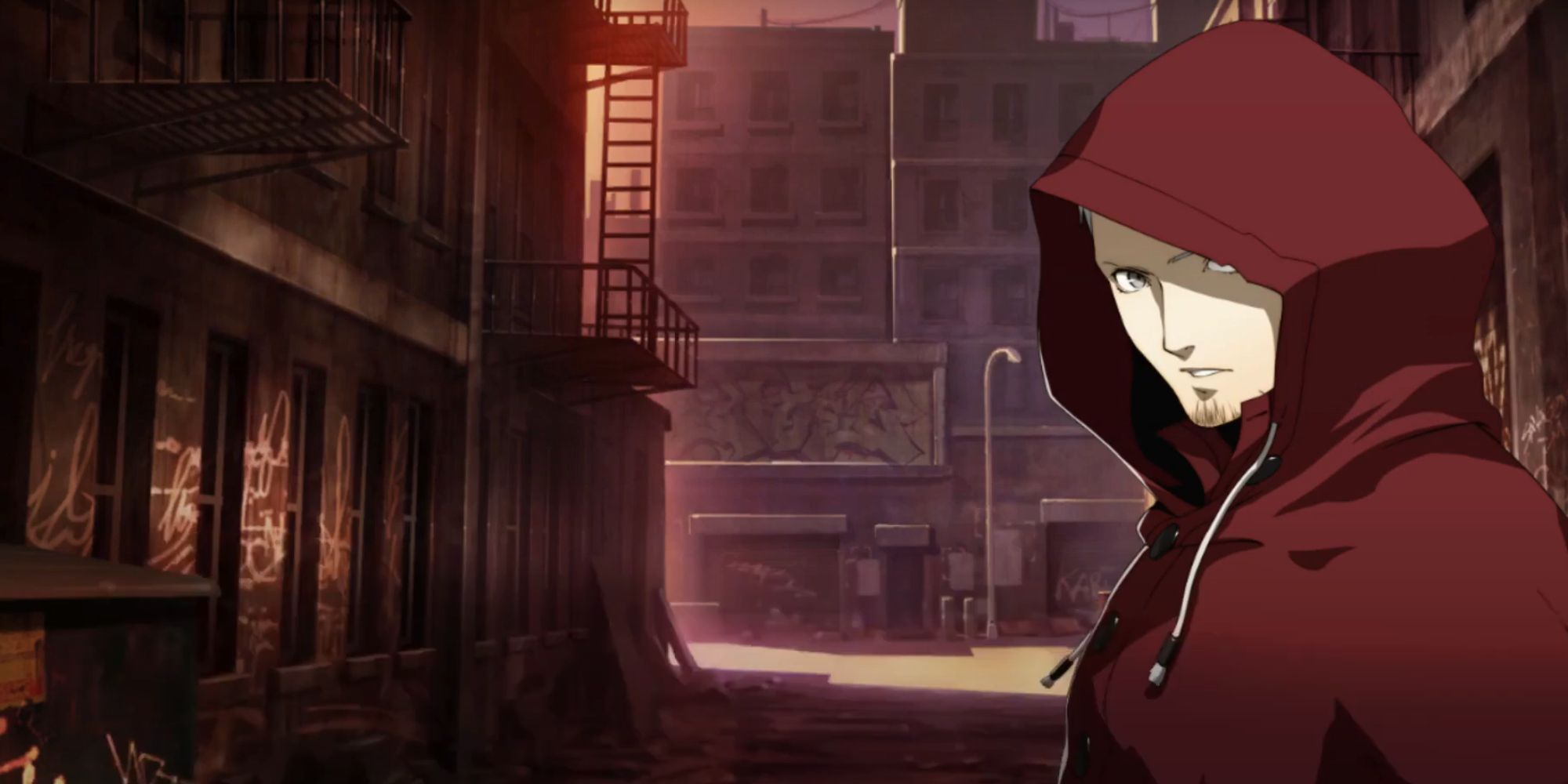 Persona 4 Arena Screenshot Of Hooded Character
