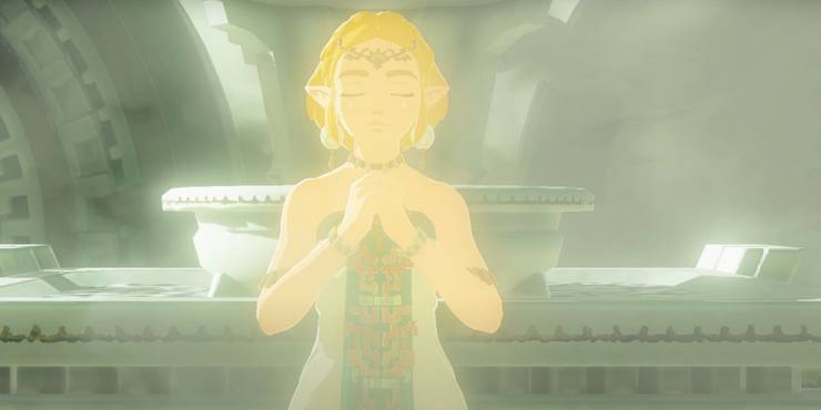 Princess Zelda in Spirit Form in The Temple of Time