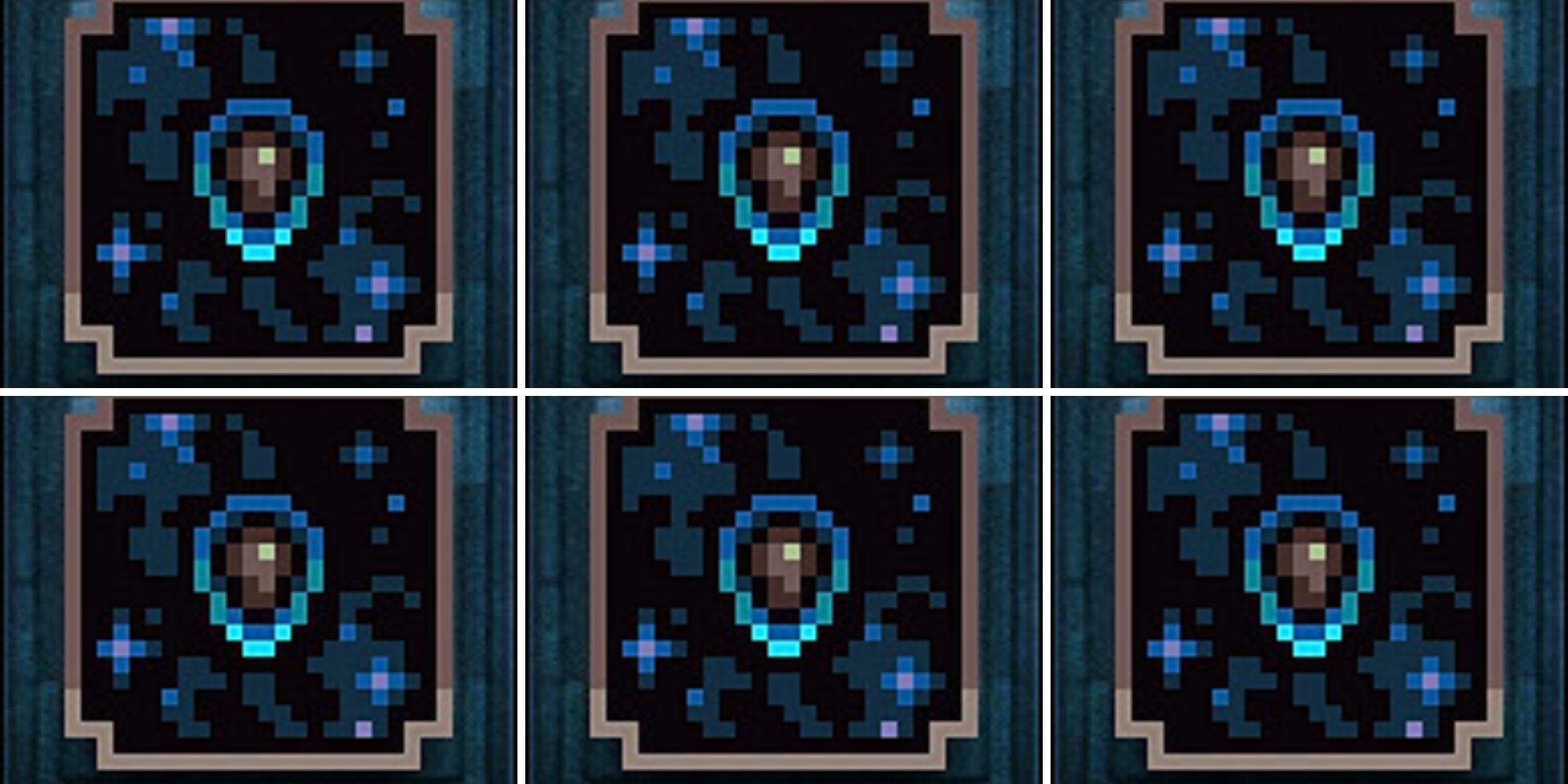 Repeating black and blue Rainy Day Fund achievement pattern.
