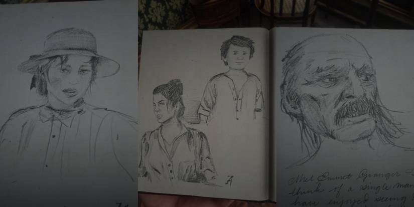 Ms Fellowes Rdr2 The Best Drawings In Arthur's Journal In RDR2