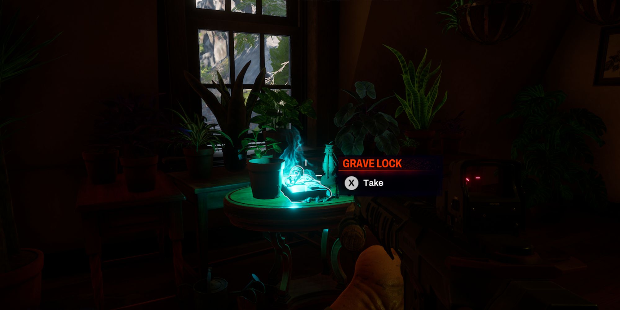 Redfall Screenshot Of Grave Lock On Table In The Blackwood House