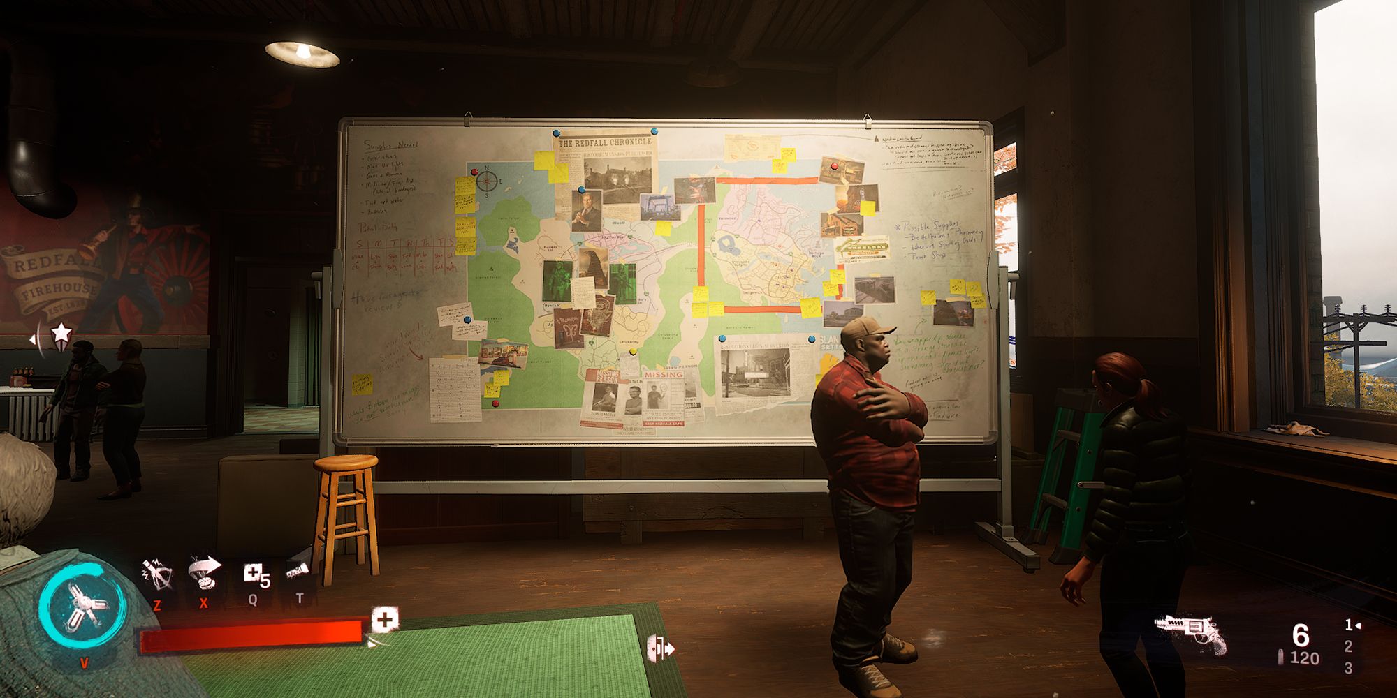 The Map Board Upstairs In The Fire Station, in Redfall.