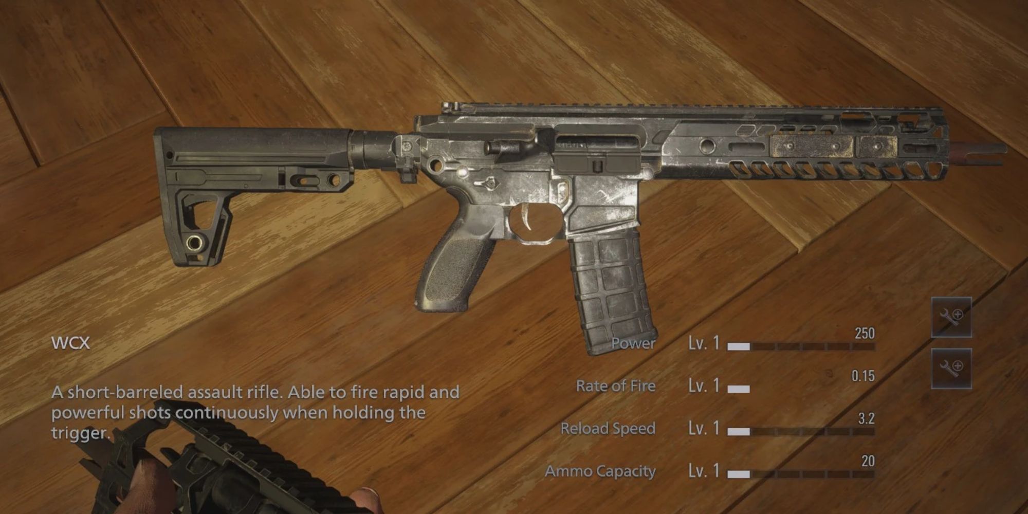 Resident Evil Village Screenshot Of WCX Assault Rifle