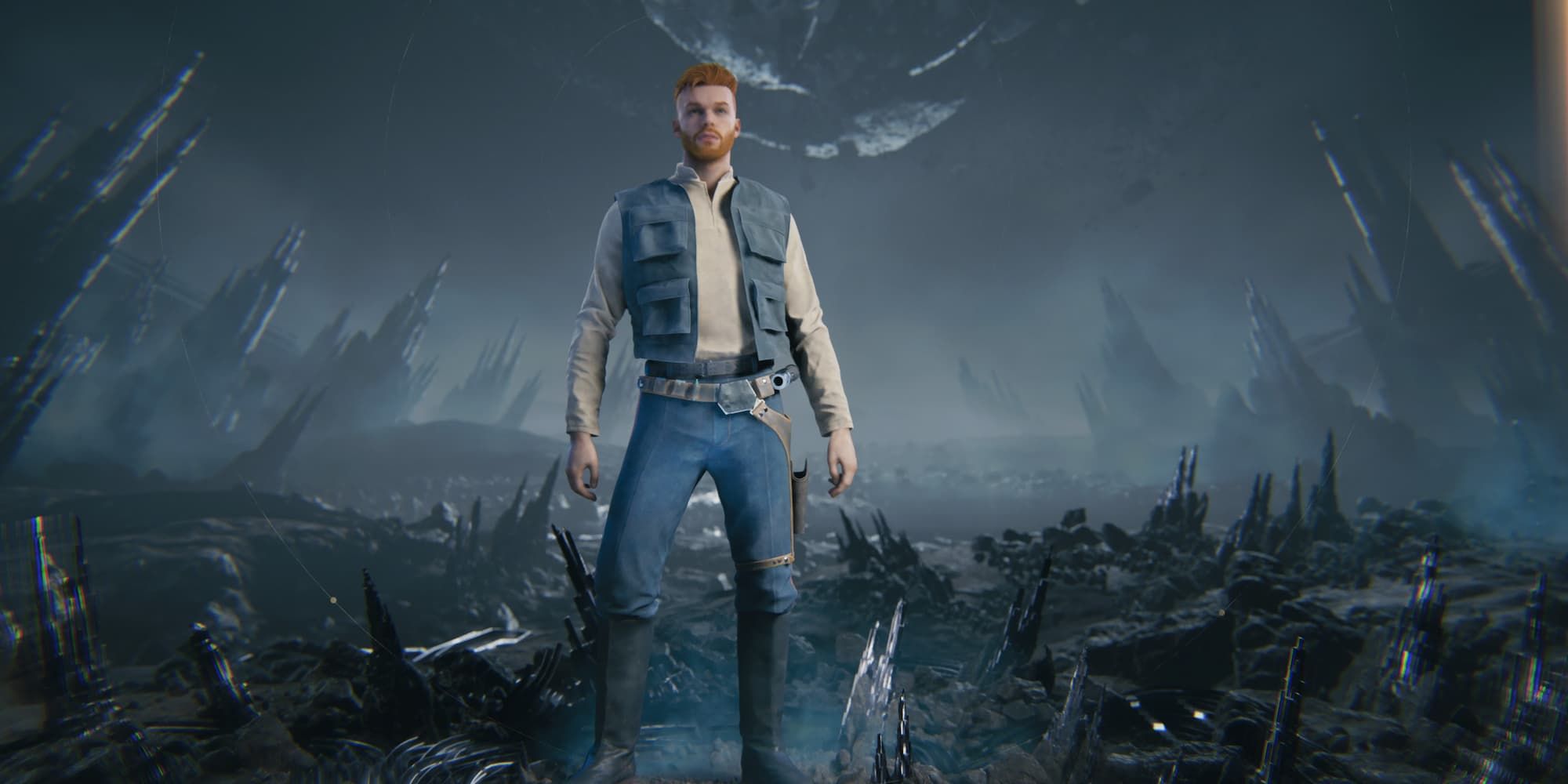 Cal wears his Scoundrel outfit in Star Wars Jedi: Survivor.