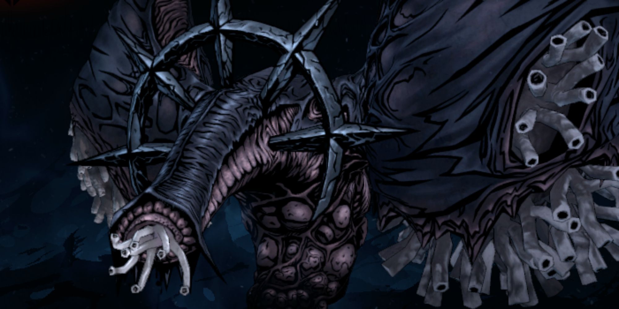 The Resentment boss, Seething Sigh, in Darkest Dungeon 2