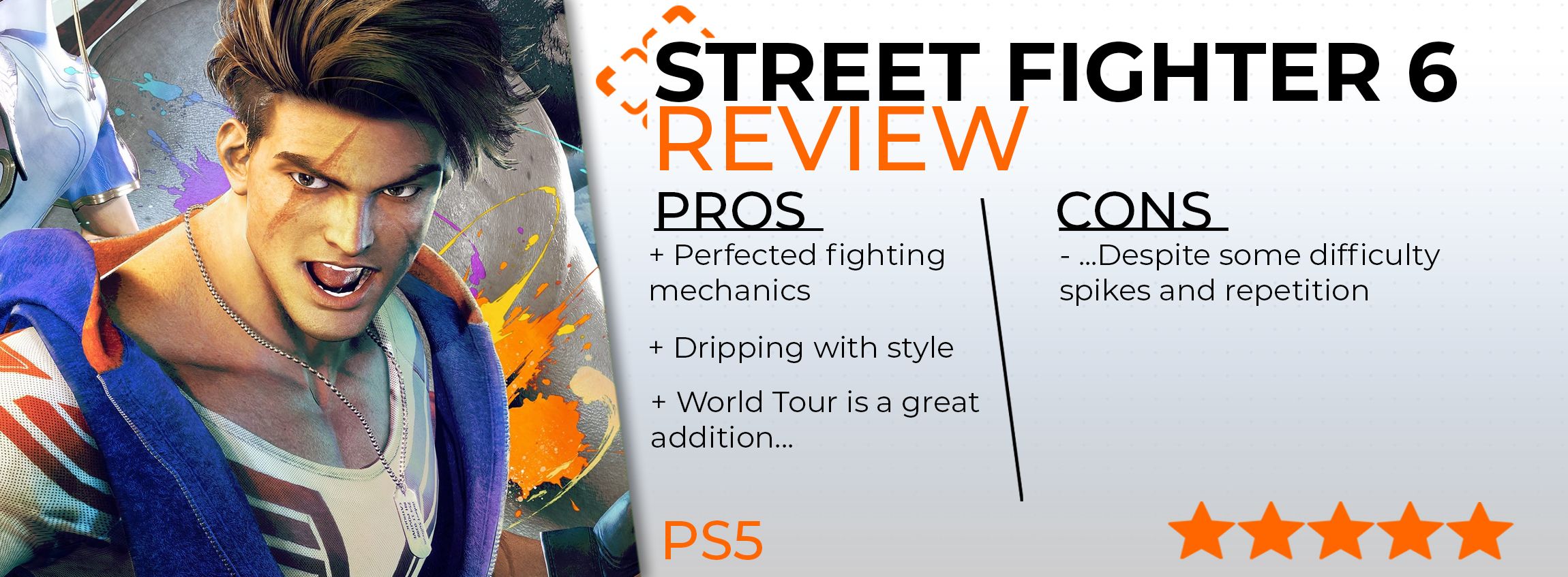 Street Fighter 6's review card.