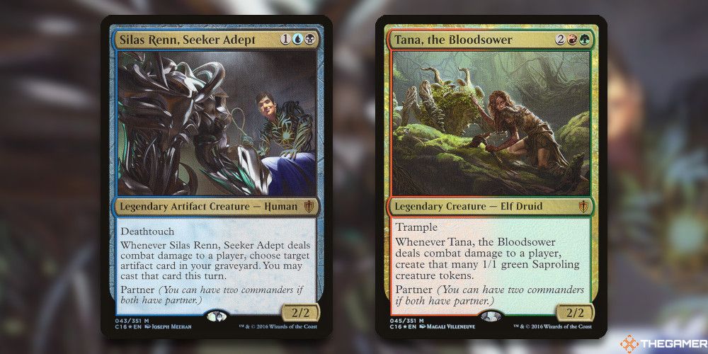 Silas Renn, Seeker Adept and Tana, the Bloodsower from MTG
