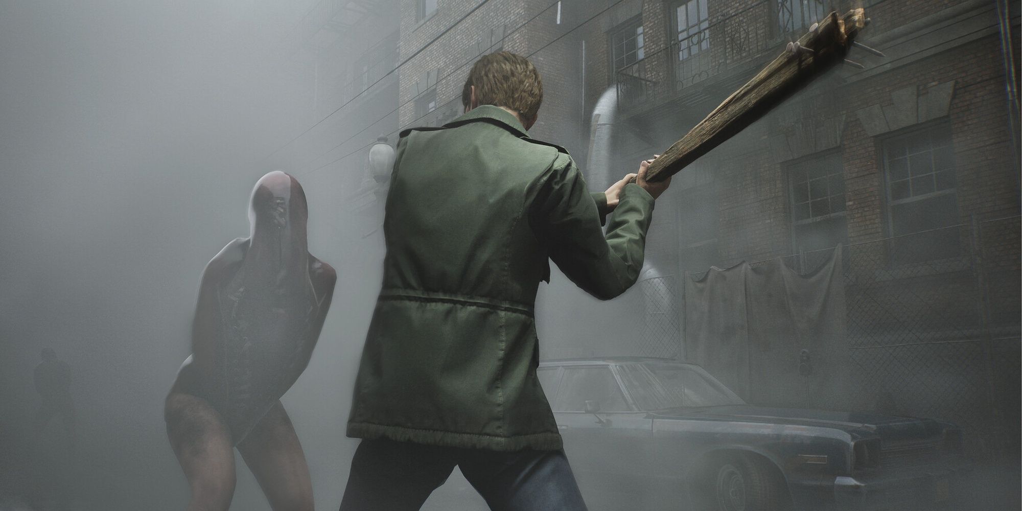 Silent Hill 2: James Fighting Nightmare Monsters In Silent Hill