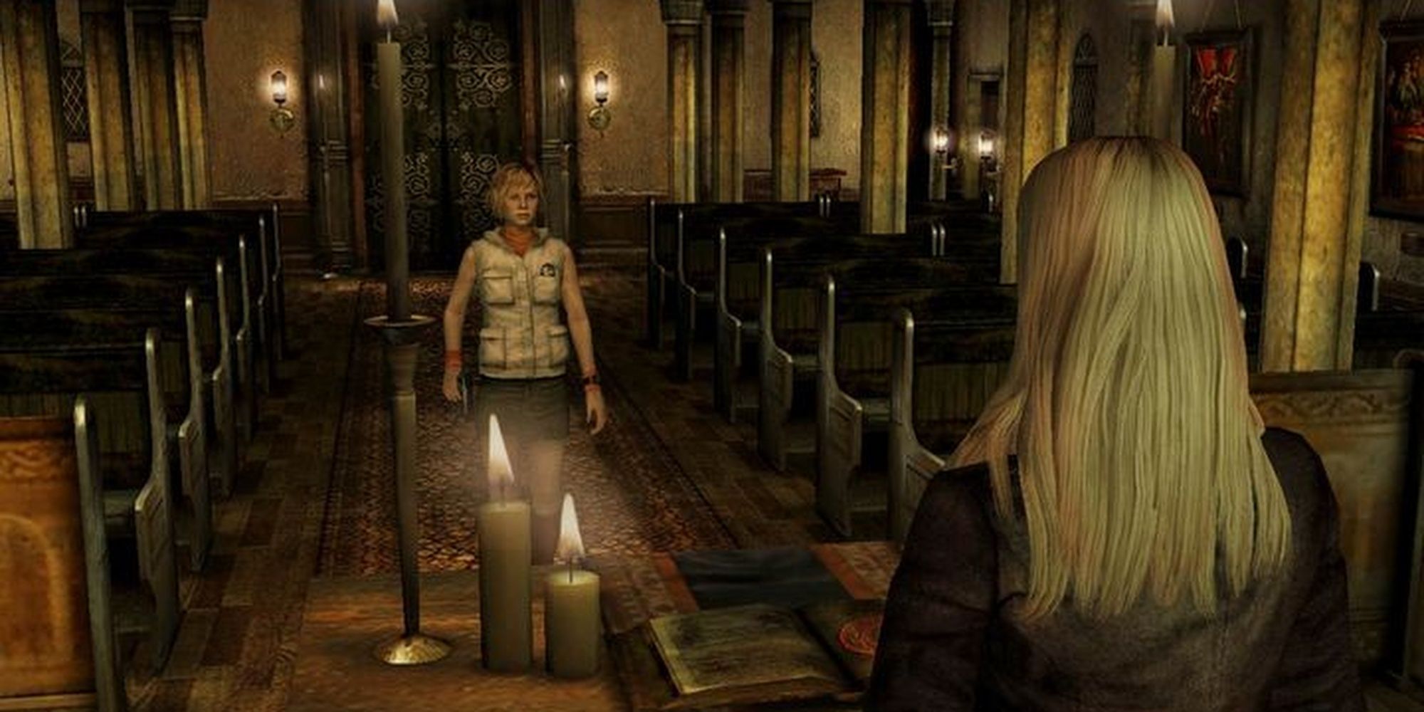 Silent Hill 3: Heather Confronts Claudia In The Orders Chapel
