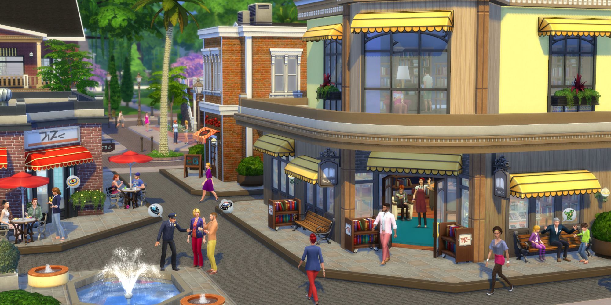 Sims 4 get to work shops in Magnolia Promenade