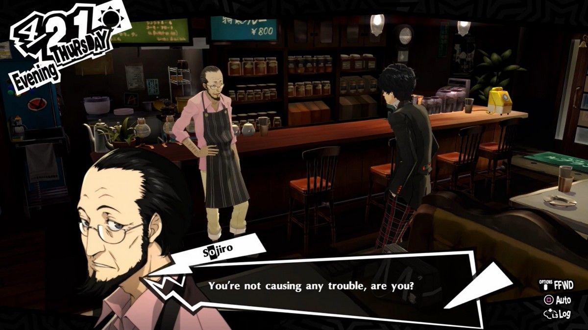 sojiro asking joker if he's staying out of trouble for our persona 5 royal sojiro confidant guide