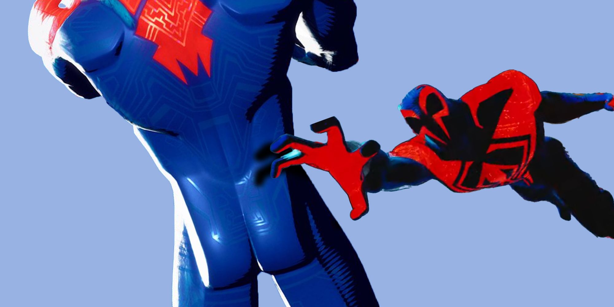 Spider-Man 2099 De Across The Spider-Verse Saisissant Son Propre Cul À Fortnite
