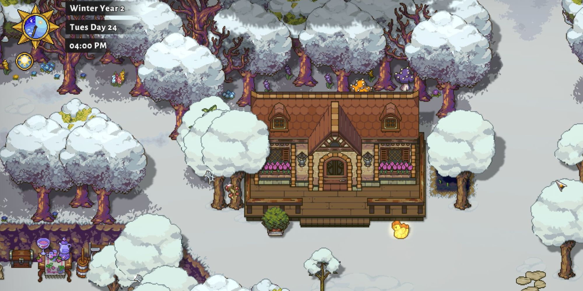 sun haven tier 3 house in winter