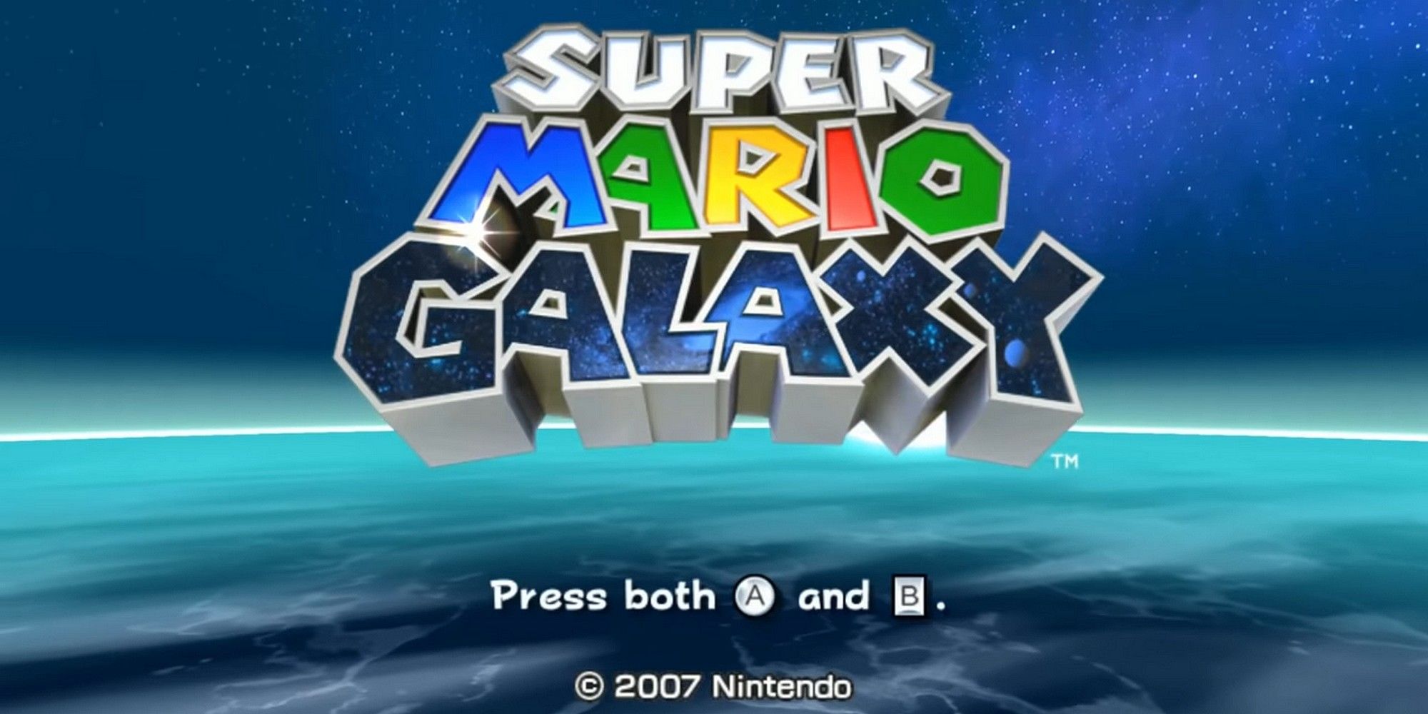 super mario galaxy logo start screen all mainline mario games in order