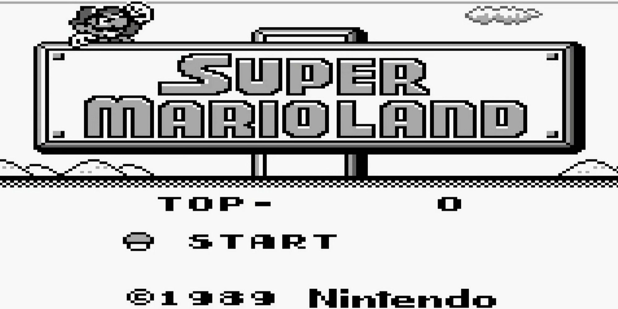 super mario land logo start screen nintendo all mario games in order