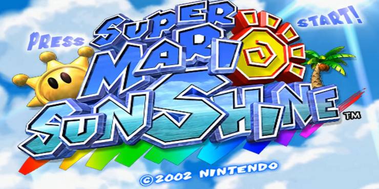 super-mario-sunshine-gamecube-start-screen-logo-every-mario-game-in-order.jpg (740×370)