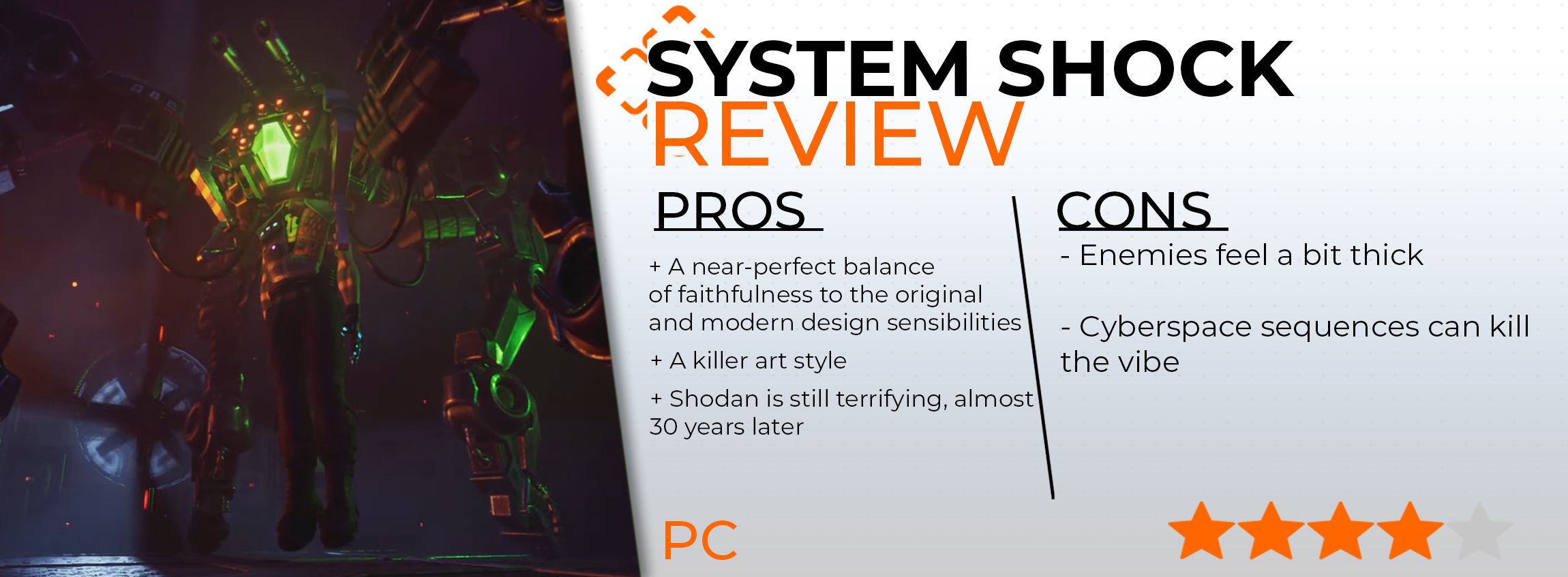 System Shock Review Card