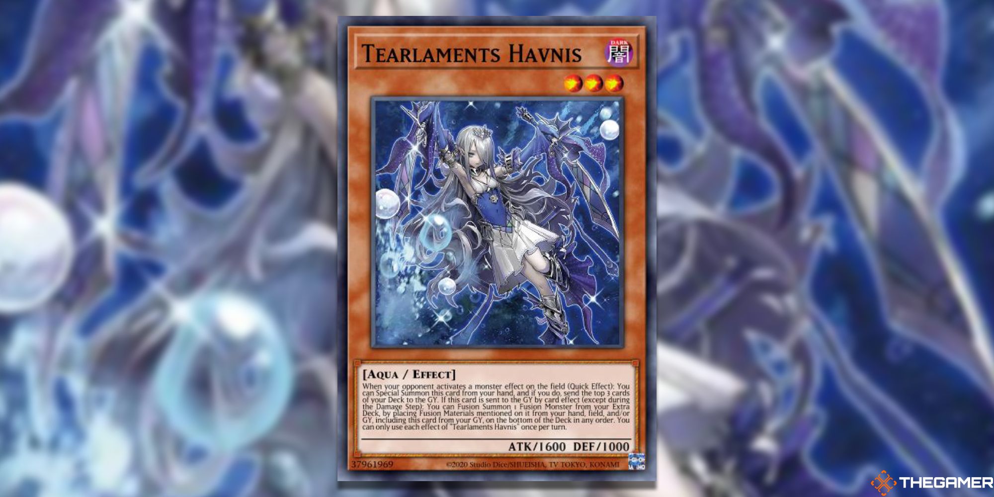 Tiaraments Havnis Full Card with Gauss Blur from Yu-Gi-Oh!master duel