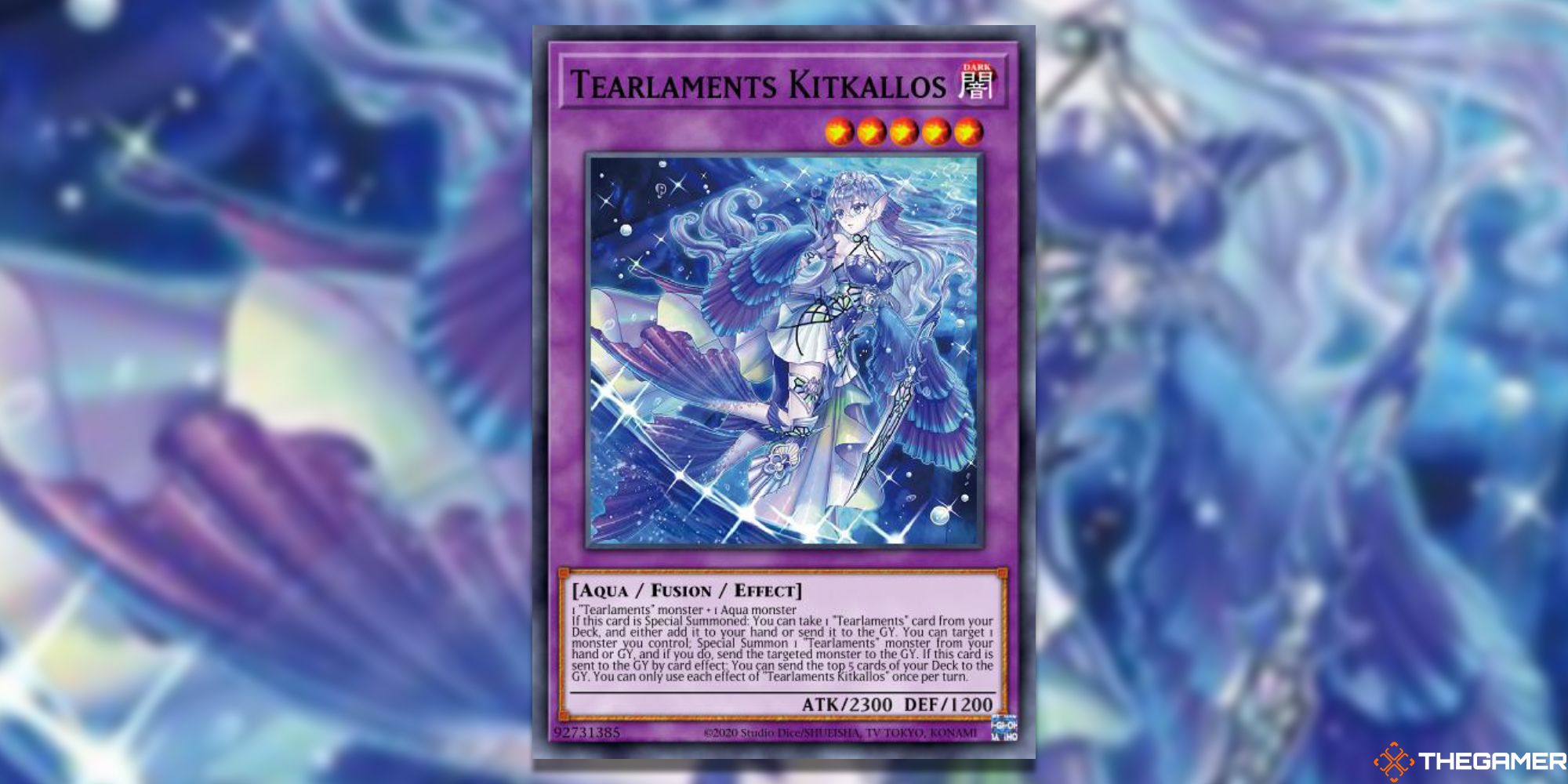 Tiaraments Kitkaros Full Card with Gauss Blur from Yu-Gi-Oh!master duel