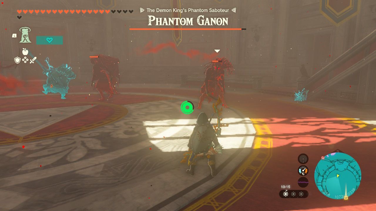 Tears of the Kingdom - Fighting Phantom Ganon in the throne room