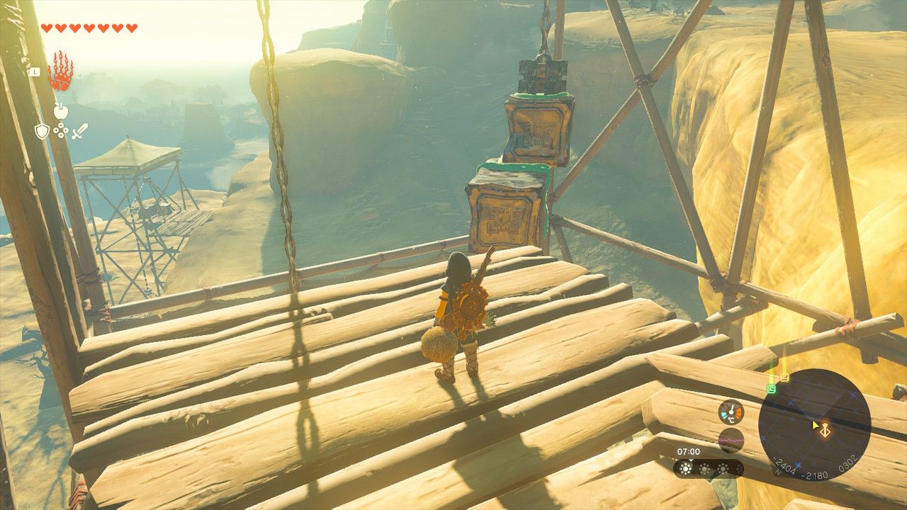 Tears of the Kingdom - Solving the lift puzzle at Gerudo Canyon Skyview Tower
