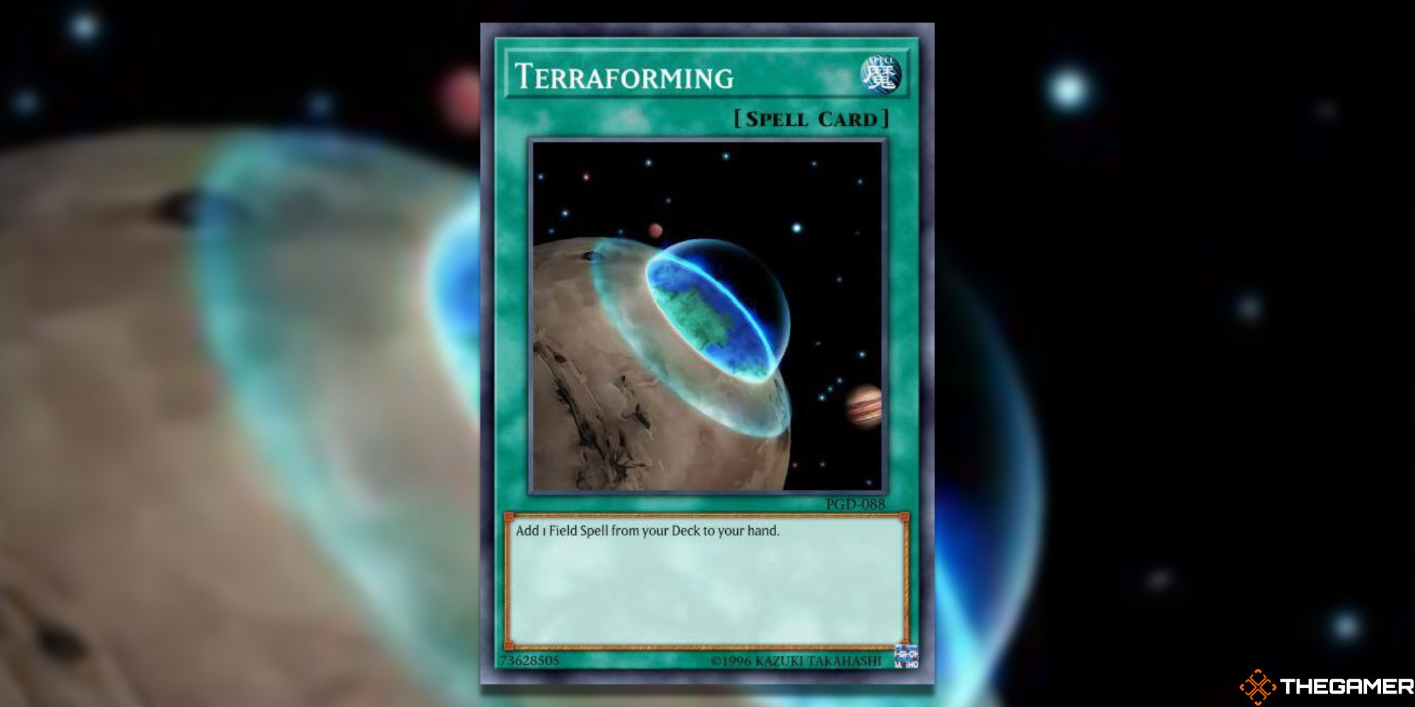 Full card terraforming with gaussian blur yugioh tcg