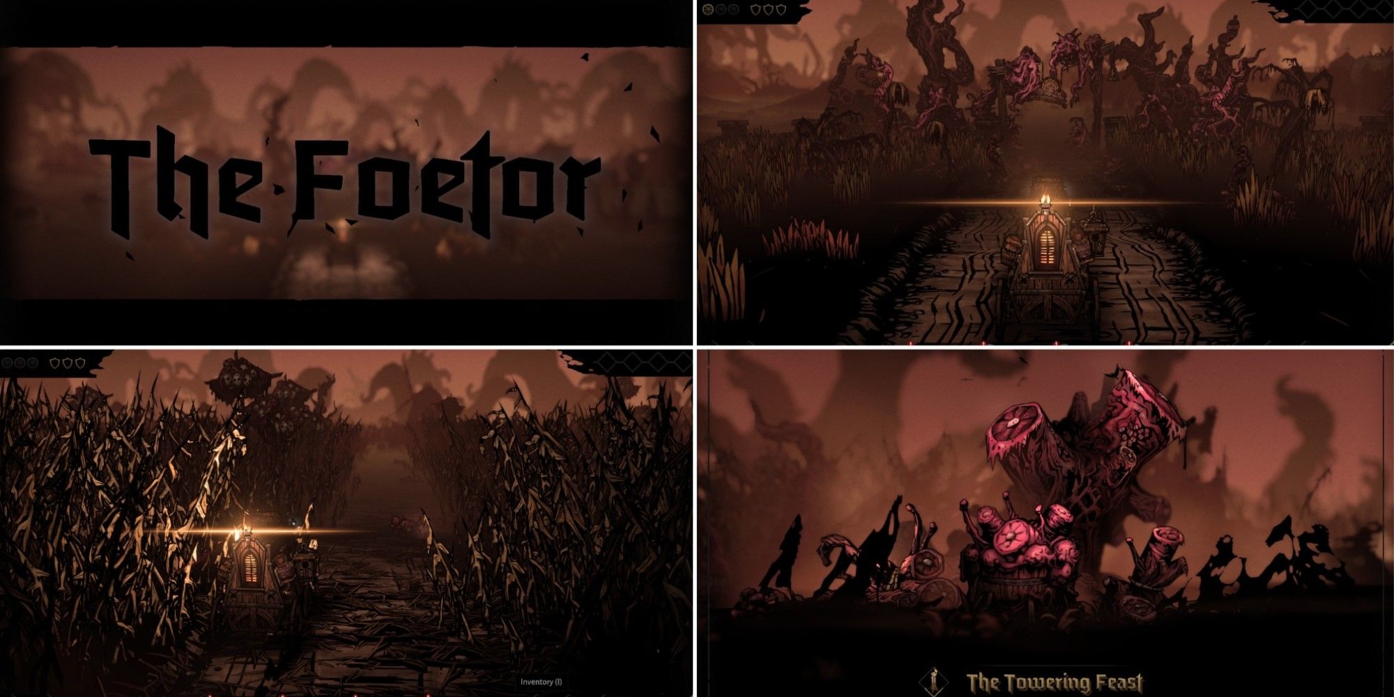 4 screenshots of The Foetor in Darkest Dungeon 2