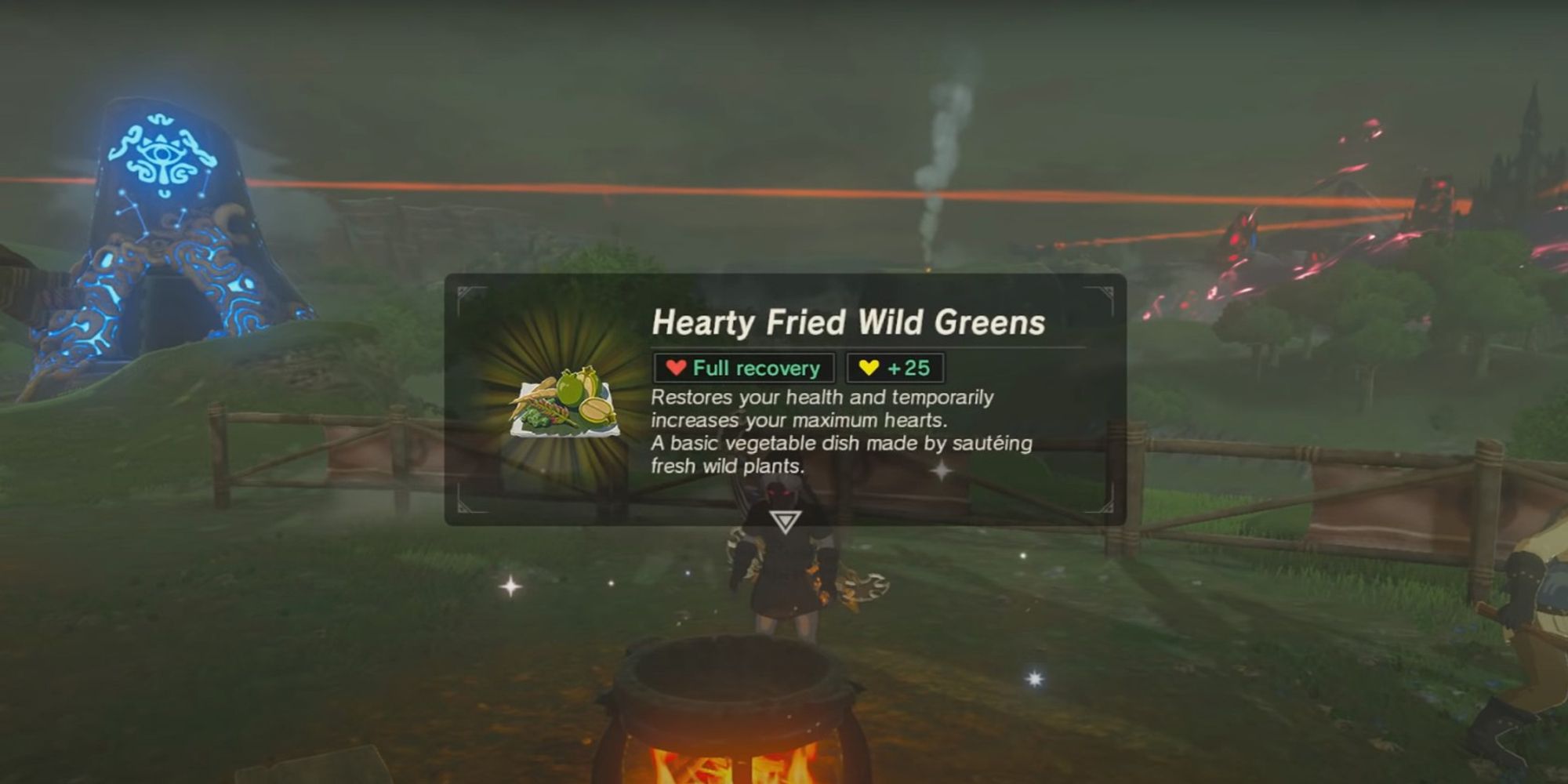 The Legend Of Zelda: Tears Of The Kingdom Copieux Légumes Verts Sauvages Frits