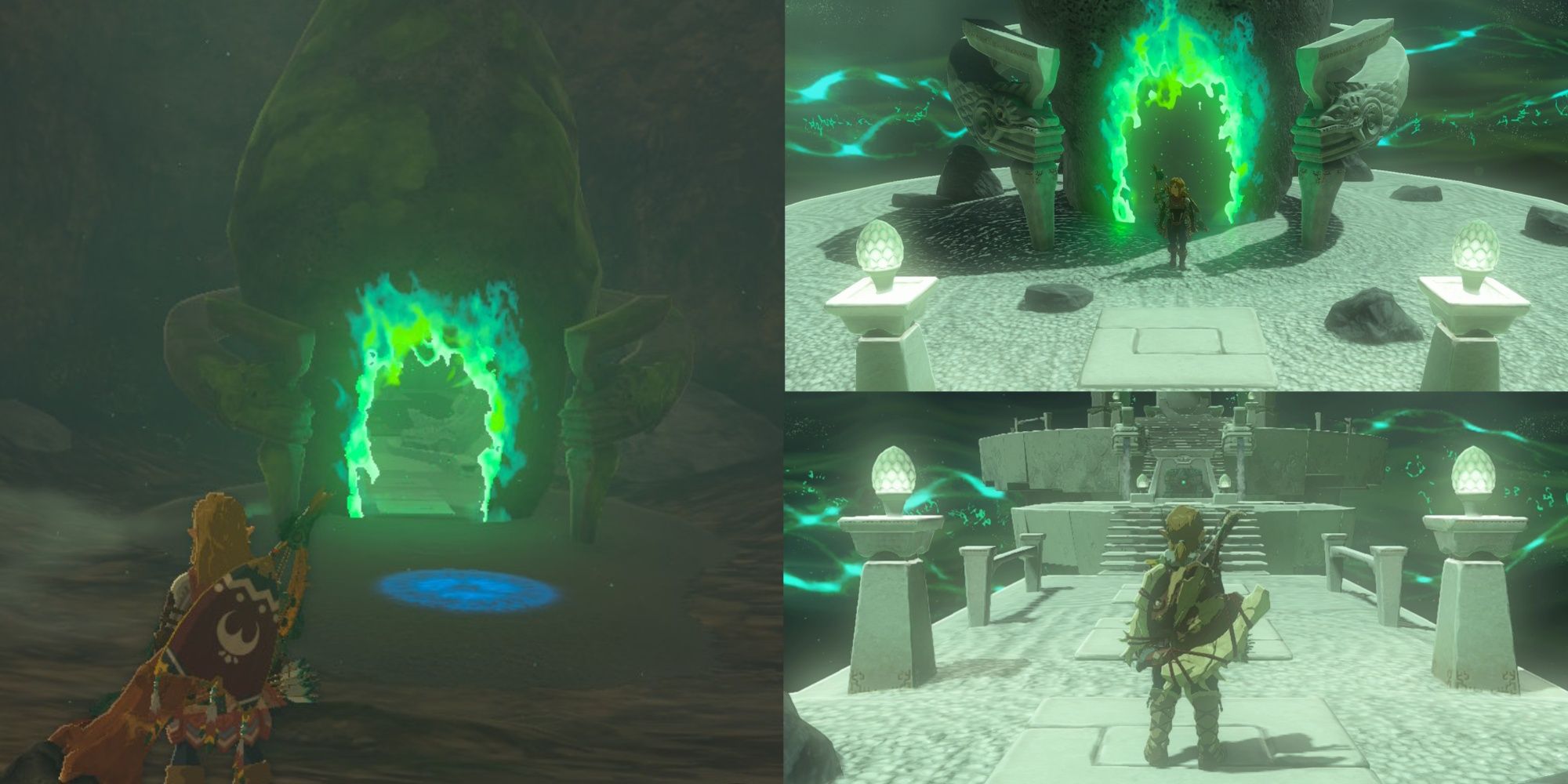Link entering the Mayahisik Shrine in The Legend of Zelda: Tears of the Kingdom