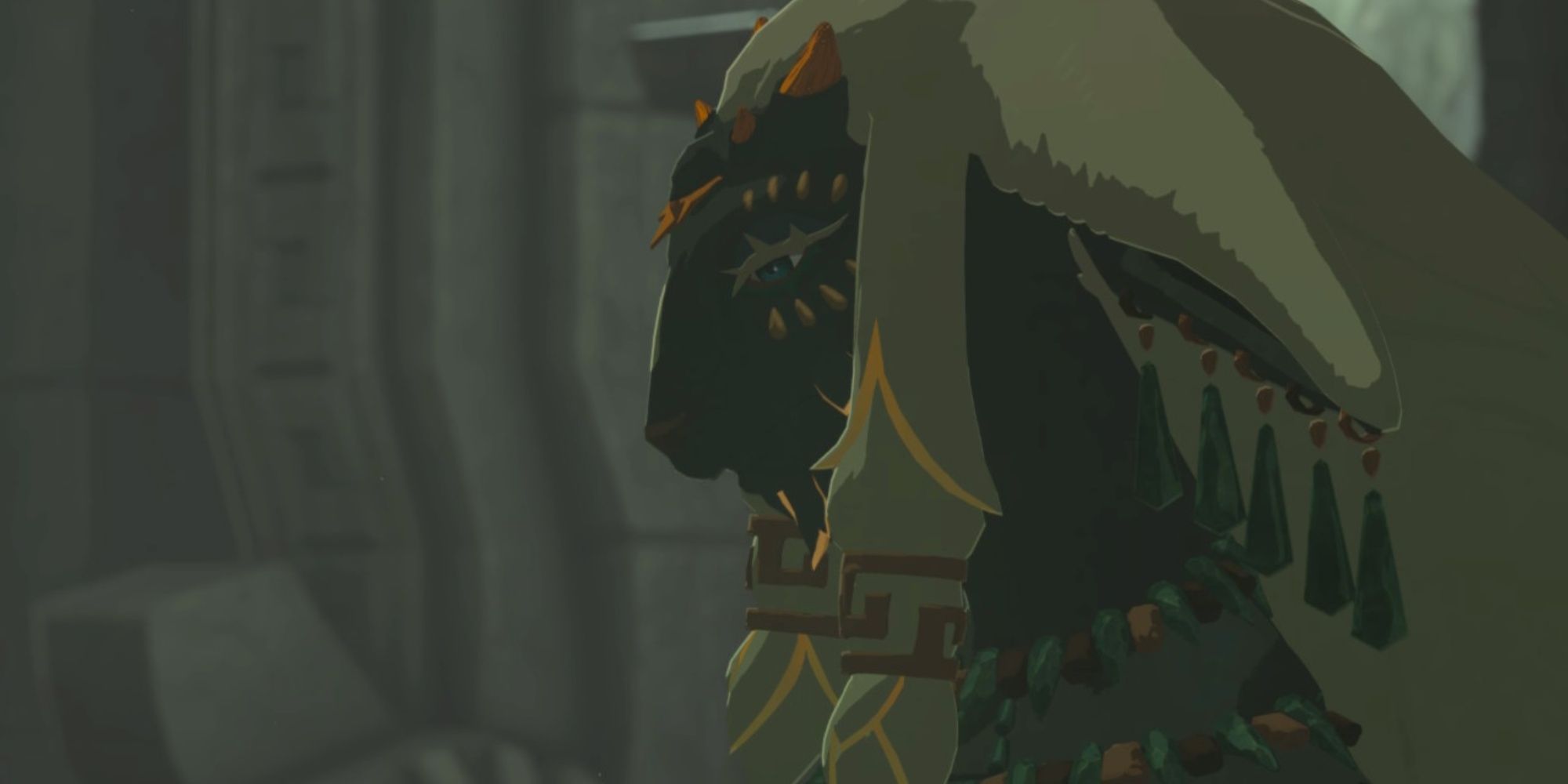 the Legend of Zelda Tears of the Kingdom, Rauru talking to Zelda in a dragon tear flashback