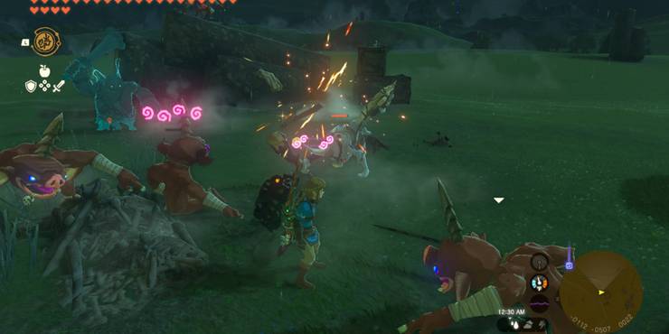 the-legend-of-zelda-tears-of-the-kingdom-the-effects-of-a-muddlebud-on-a-silver-bokoblin-and-a-regular-bokoblin.jpg (740×370)